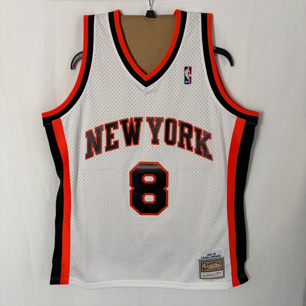 Mitchell & Ness New York Knicks Latrell Sprewell 1998-99 Jersey XL White NBA HWC
